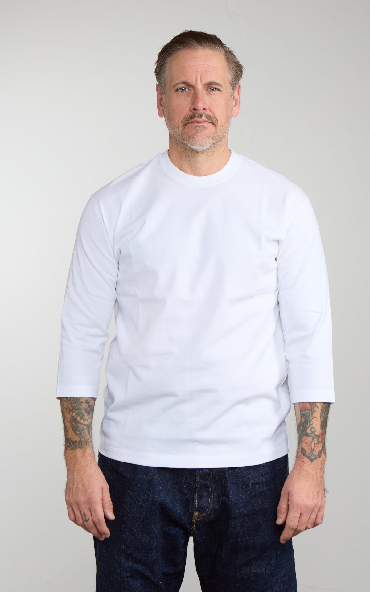 Pherrow's PTQS Three-Quarter Sleeve T-Shirt White