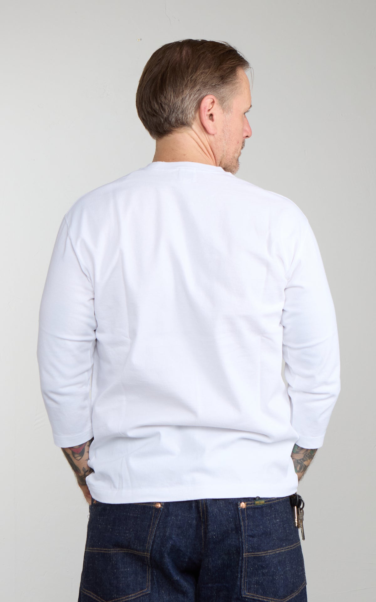 Pherrow's PTQS Three-Quarter Sleeve T-Shirt White