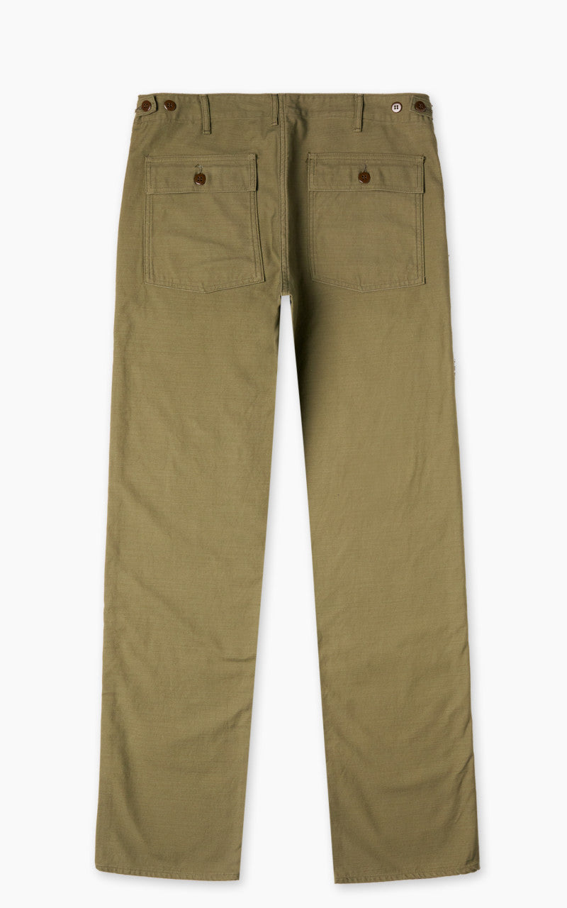 Pherrow’s PUP1 Baker Pants Back Satin Olive