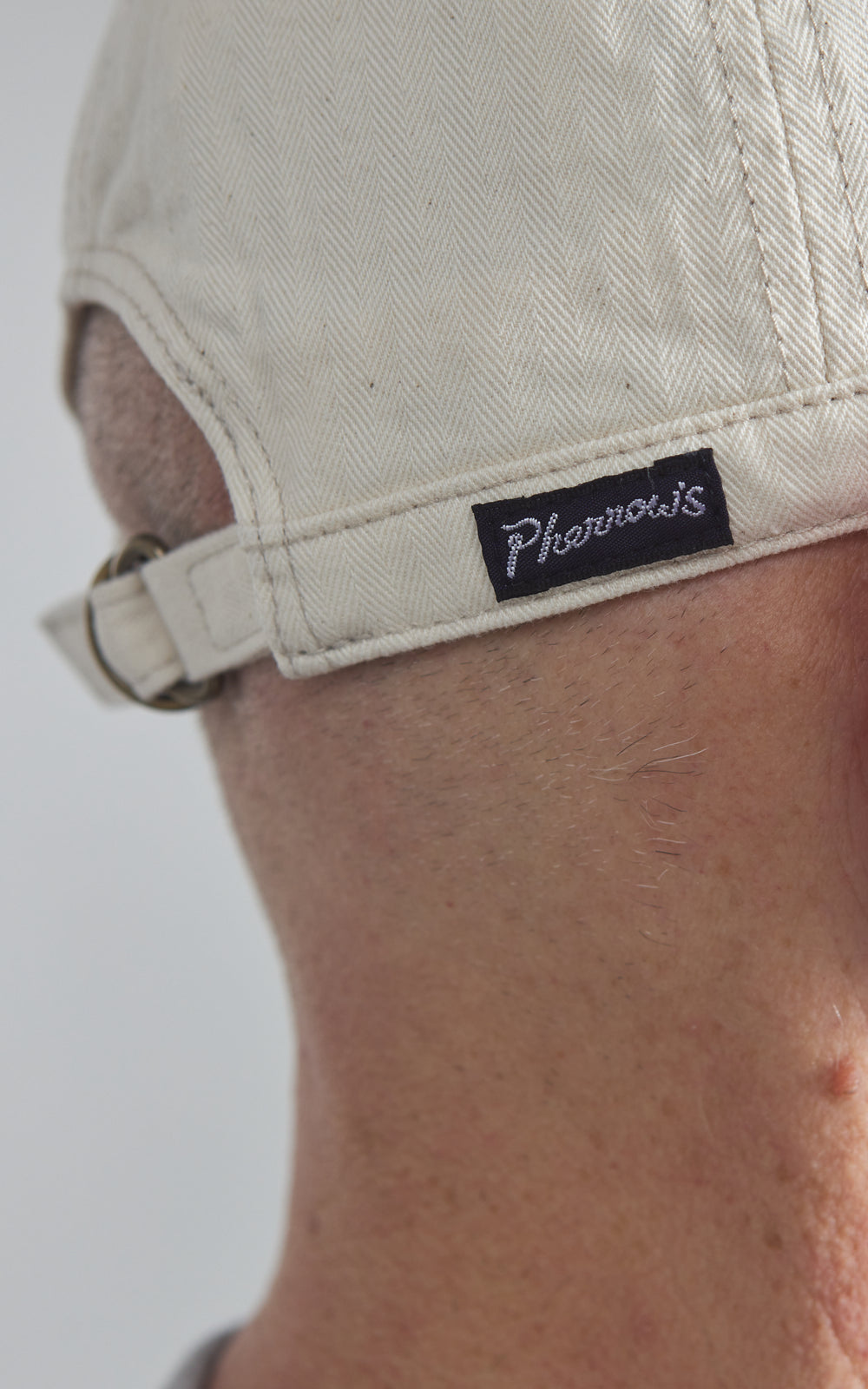 Pherrow's PWCC1 Mechaniker Mütze Fischgrät Natur