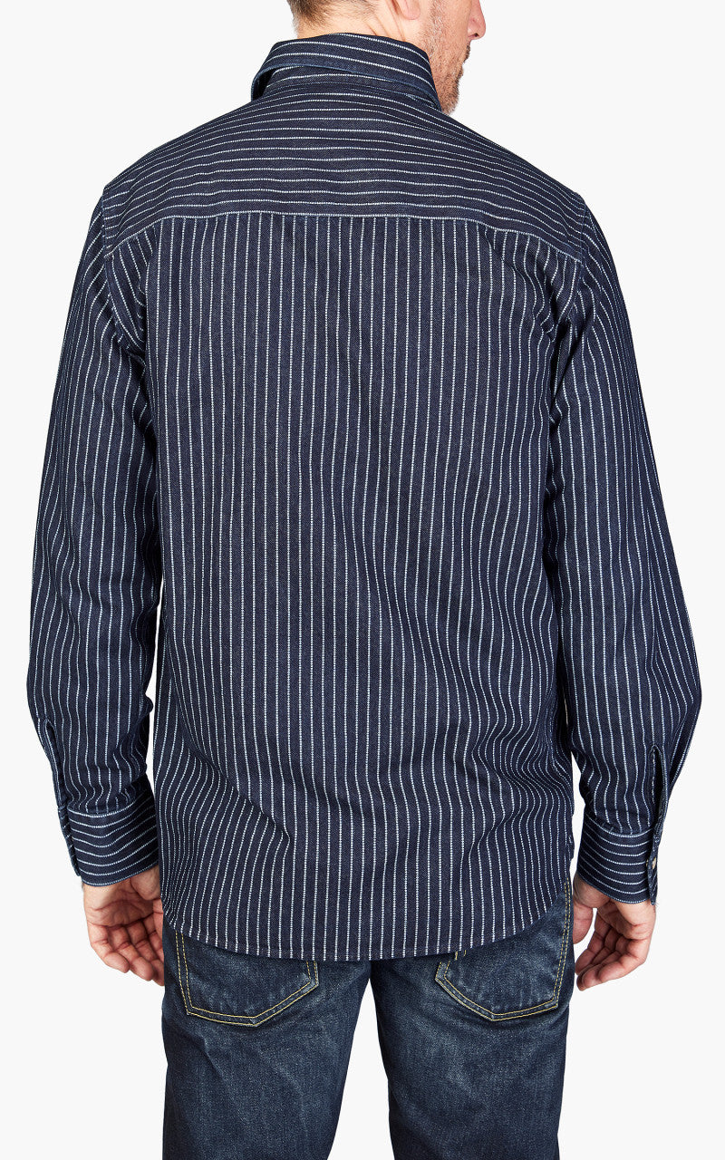 Pike Brothers 1937 Roamer Shirt Blue Wabash Denim