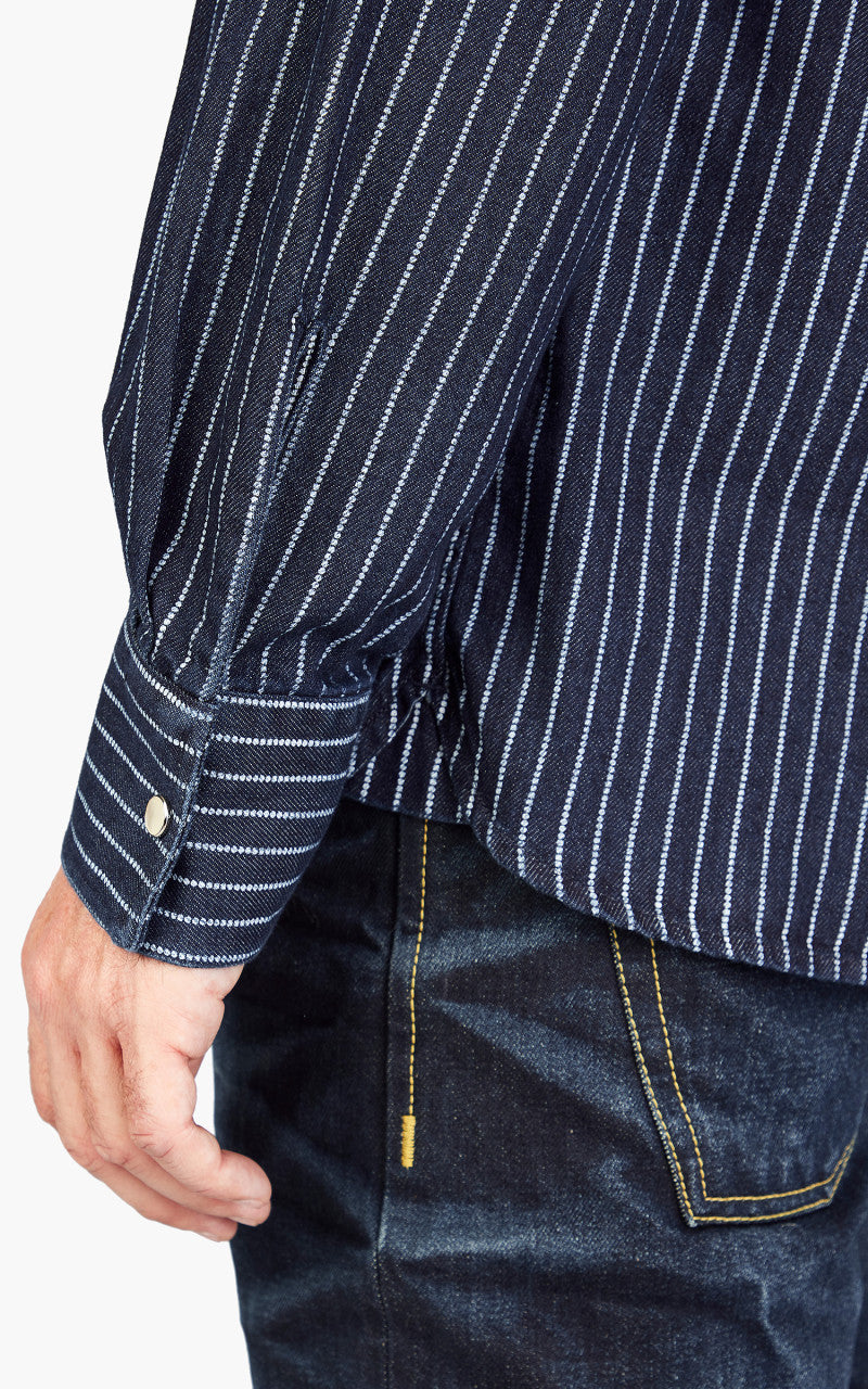 Pike Brothers 1937 Roamer Shirt Blue Wabash Denim