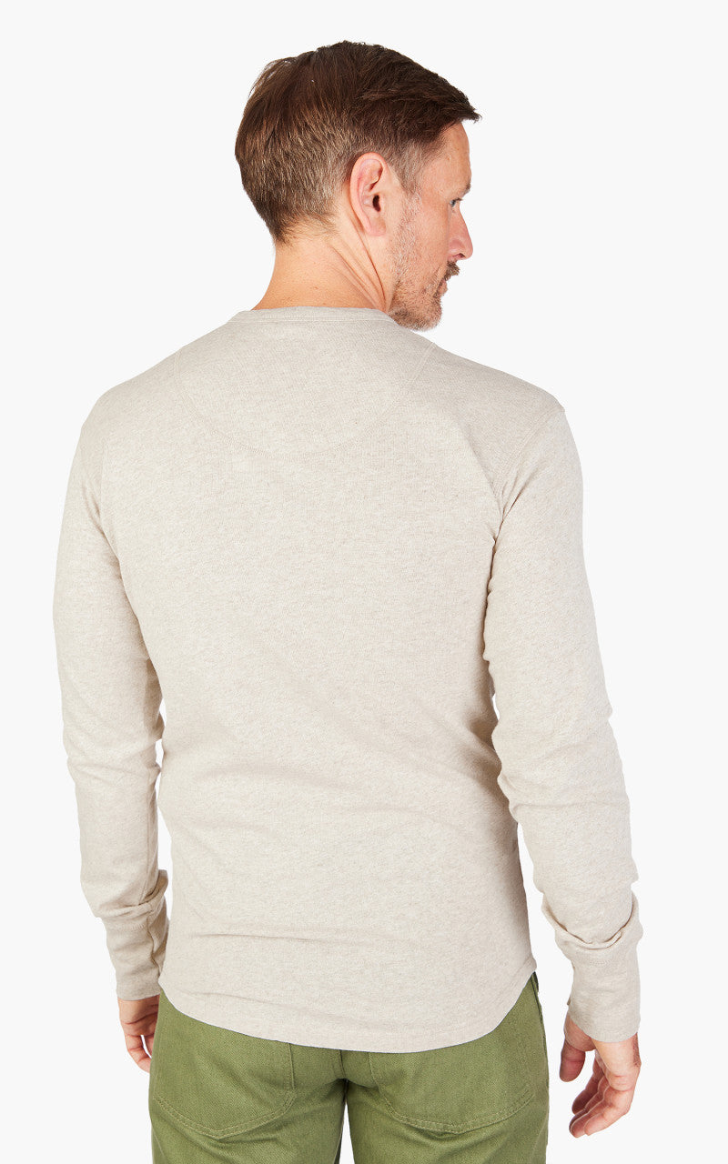 Pike Brothers 1927 Henley Shirt Longsleeve Ecru Melange