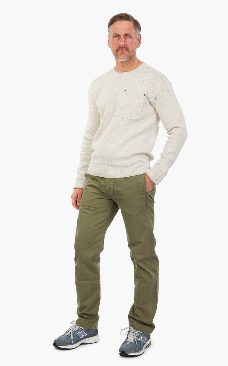 Polo Ralph Lauren Dungaree Crewneck Pocket Sweater Natural