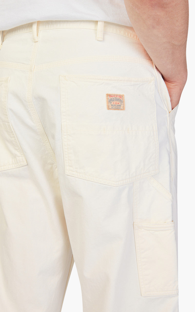 Polo Ralph Lauren Relaxed Fit Twill Carpenter Pant White