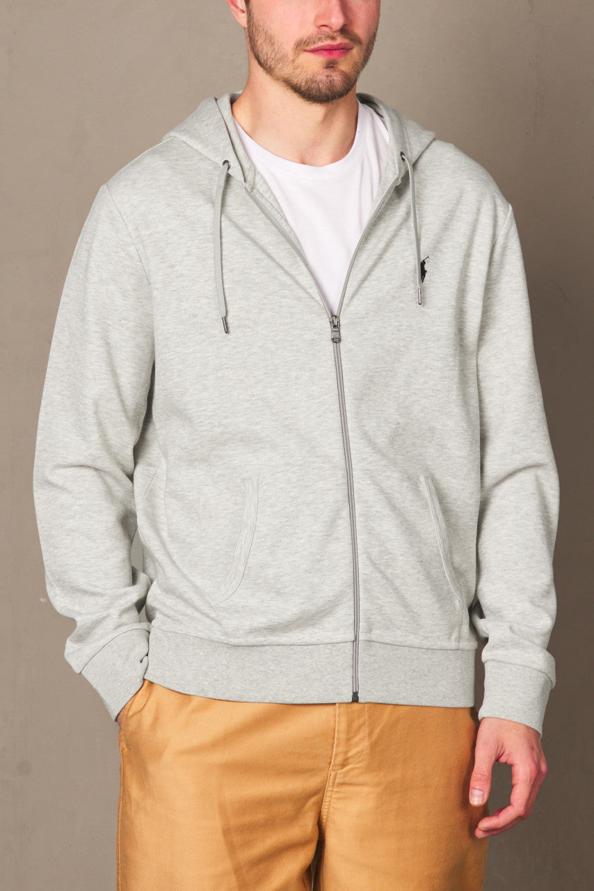 Polo Ralph Lauren Double-Knit Full-Zip Hoodie Light Sport Heather