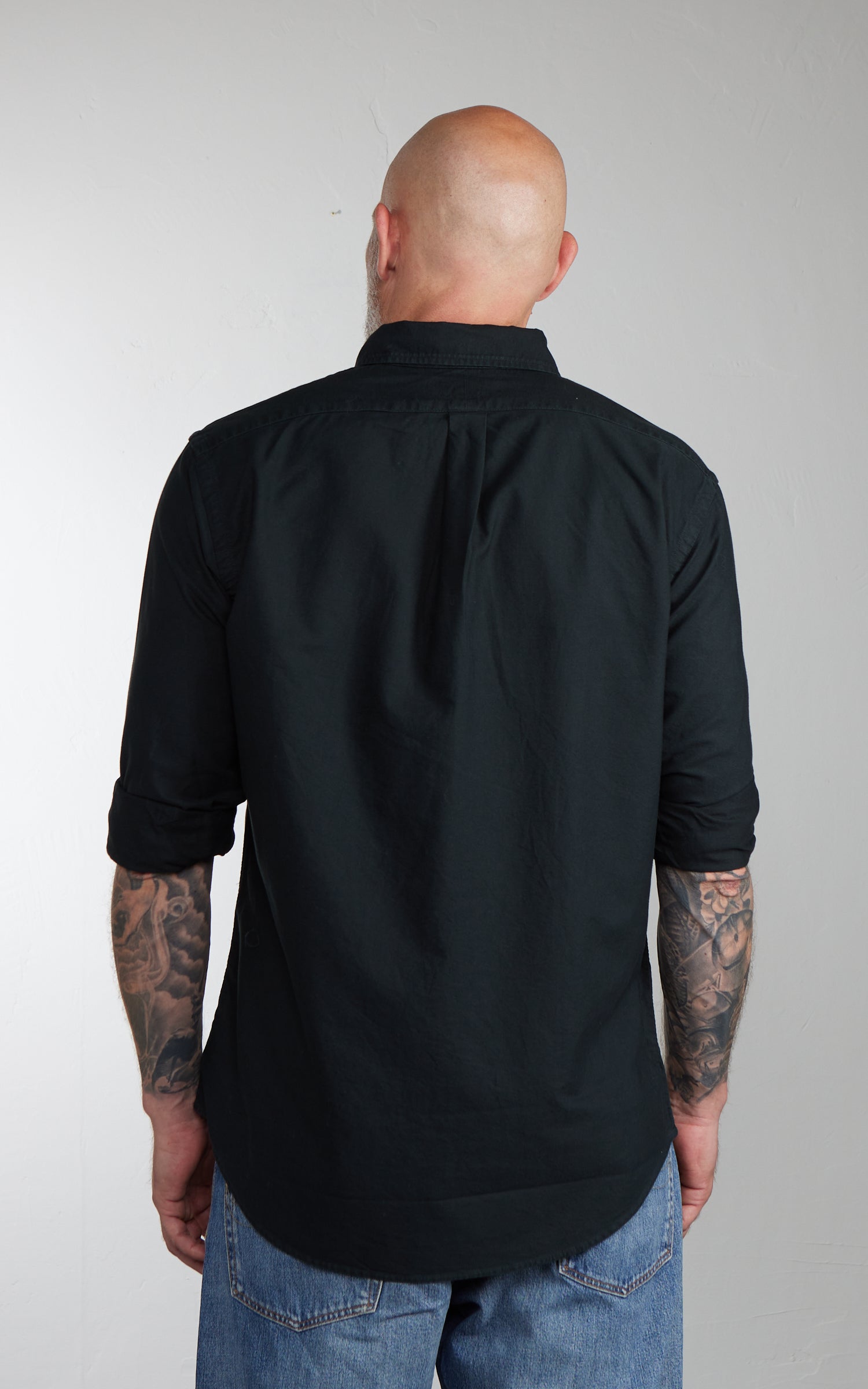 Polo Ralph Lauren Custom Fit Garment-Dyed Oxford Shirt Black