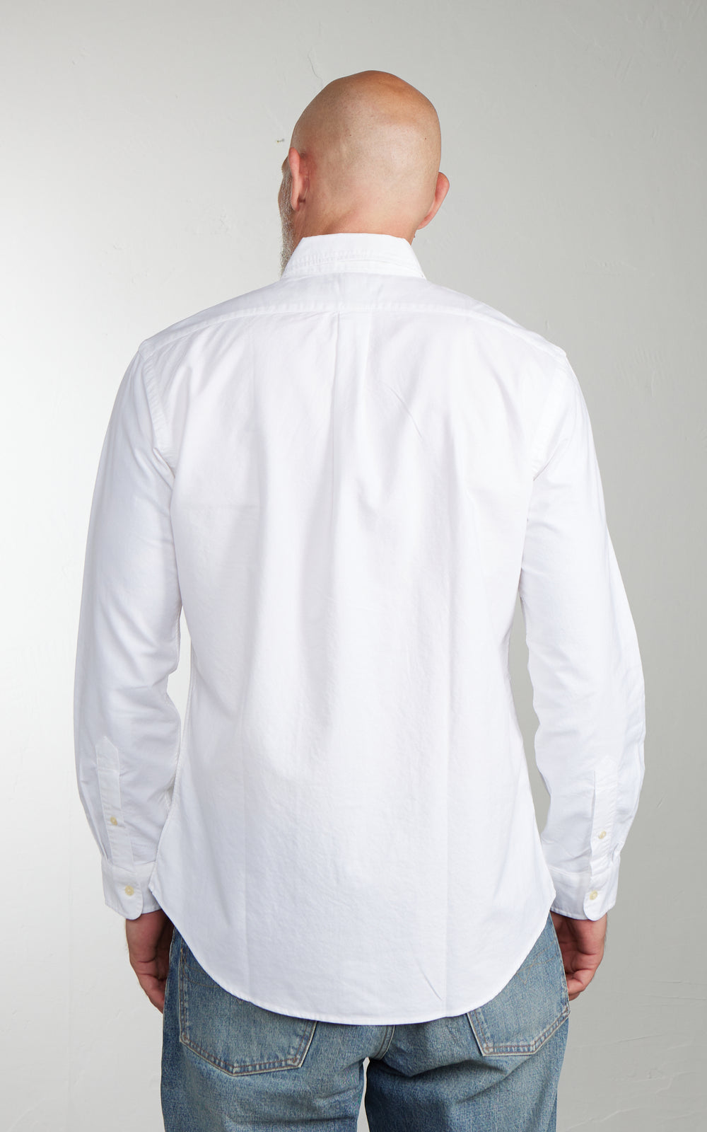 Polo Ralph Lauren Custom Fit Garment-Dyed Oxford Shirt White
