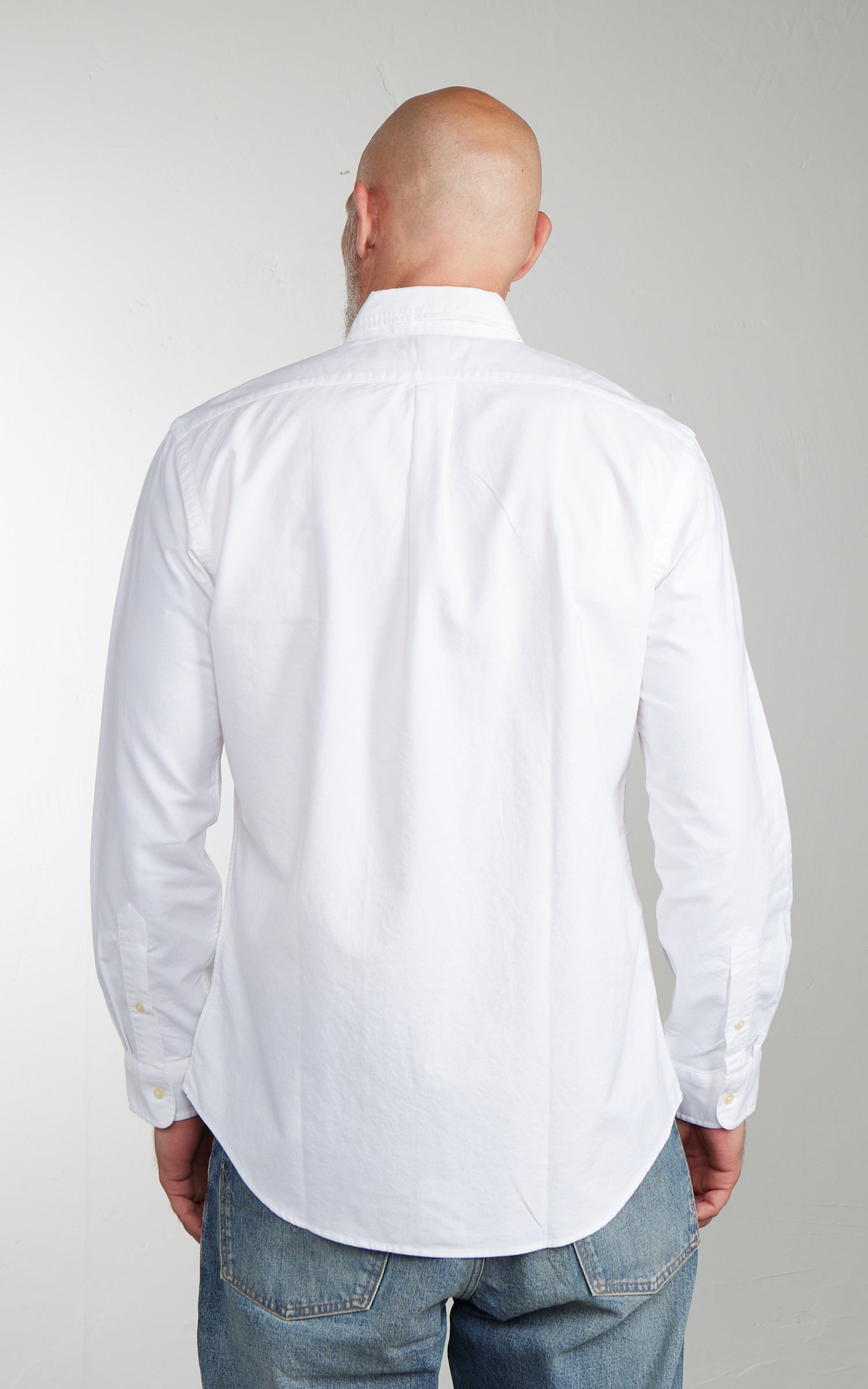 Polo Ralph Lauren Custom Fit Garment-Dyed Oxford Shirt White