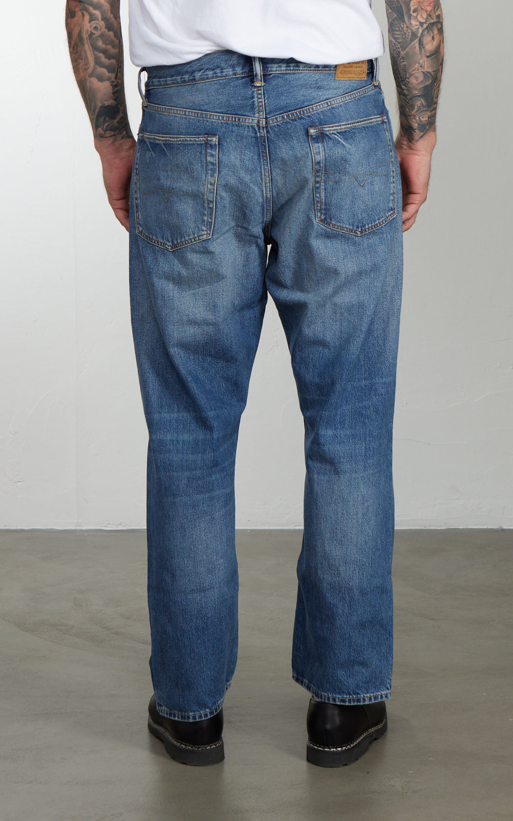 Polo Ralph Lauren Vintage Classic Distressed Jean Kensington Wash