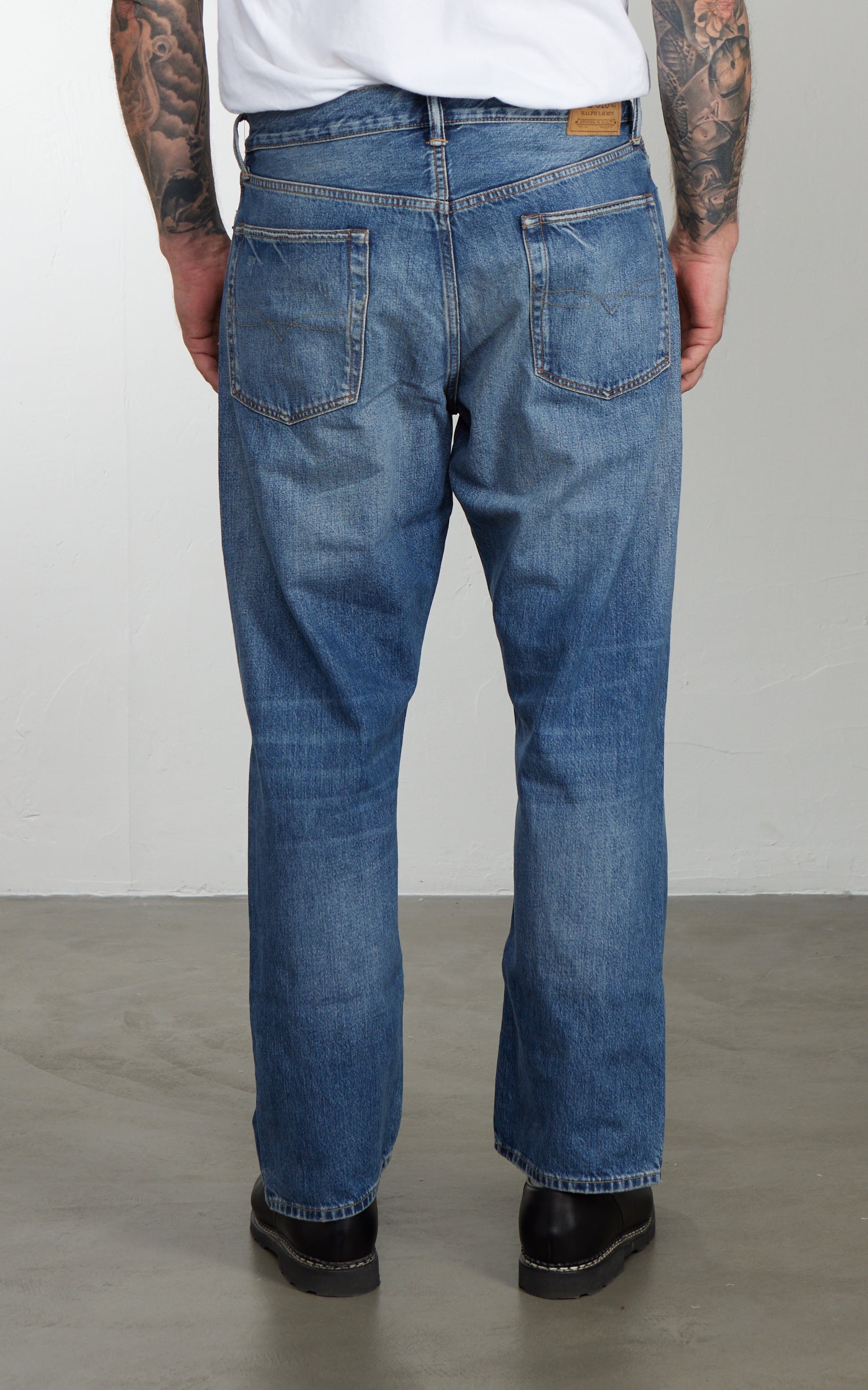 Polo Ralph Lauren Vintage Classic Distressed Jean Kensington Wash