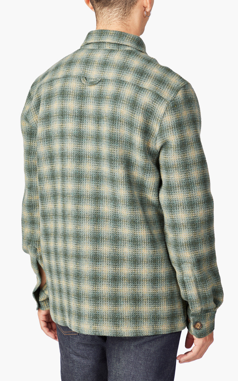 Portuguese Waffle Overshirt Green