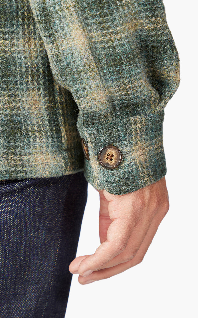 Portuguese Waffle Overshirt Green