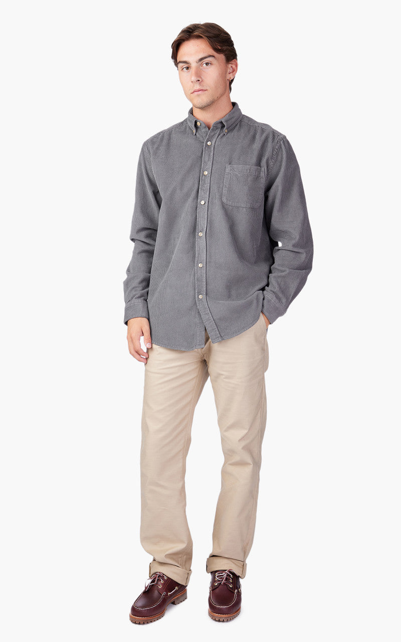 Portuguese Flannel Lobo Shirt Anthracite