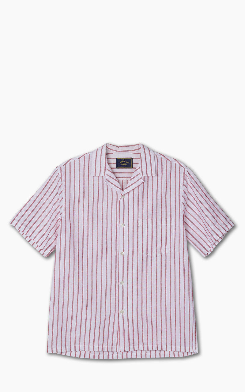 Portuguese Flannel Beach Cabin Camp Collar Shirt Red