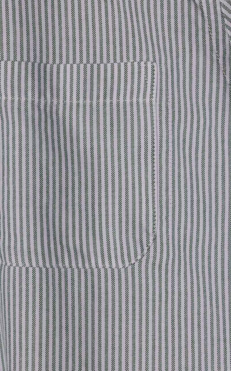 Portuguese Flannel Belavista Stripe Shirt Green