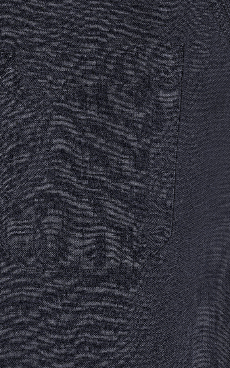 Portuguese Flannel Labura Linen Navy