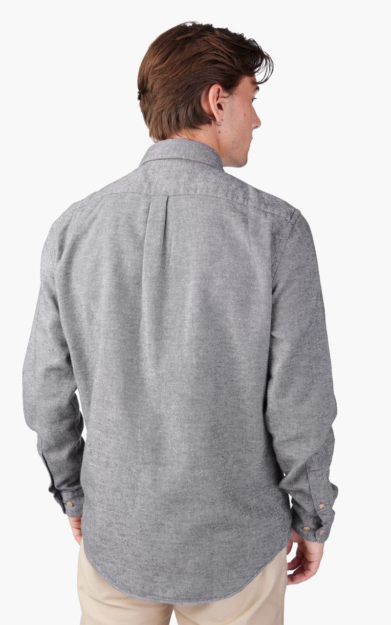 Portuguese Flannel Teca Shirt Light Grey