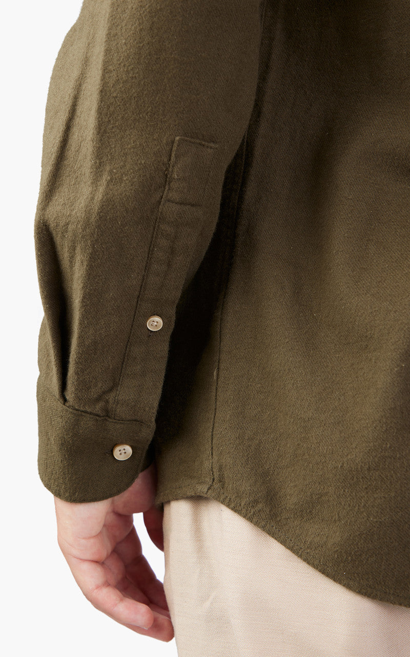 Portuguese Flannel Teca Shirt Olive
