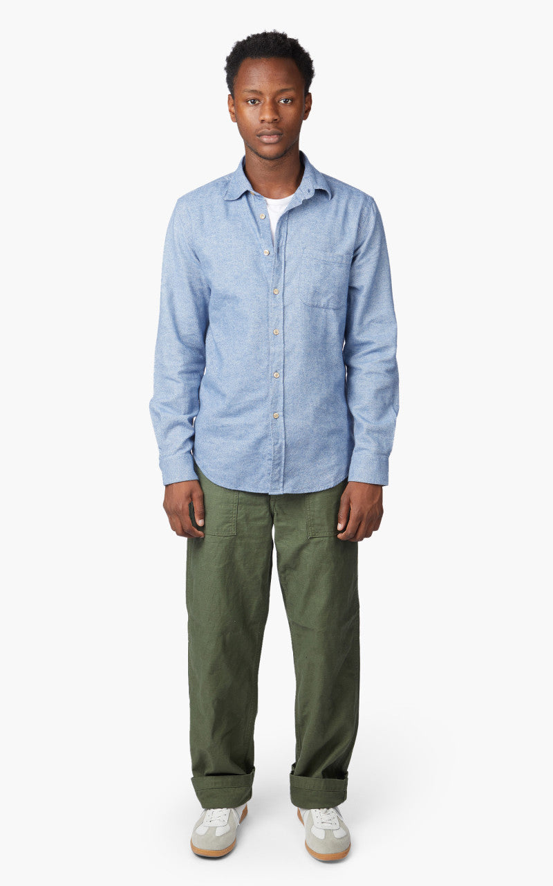 Portuguese Flannel Teca Shirt Light Blue