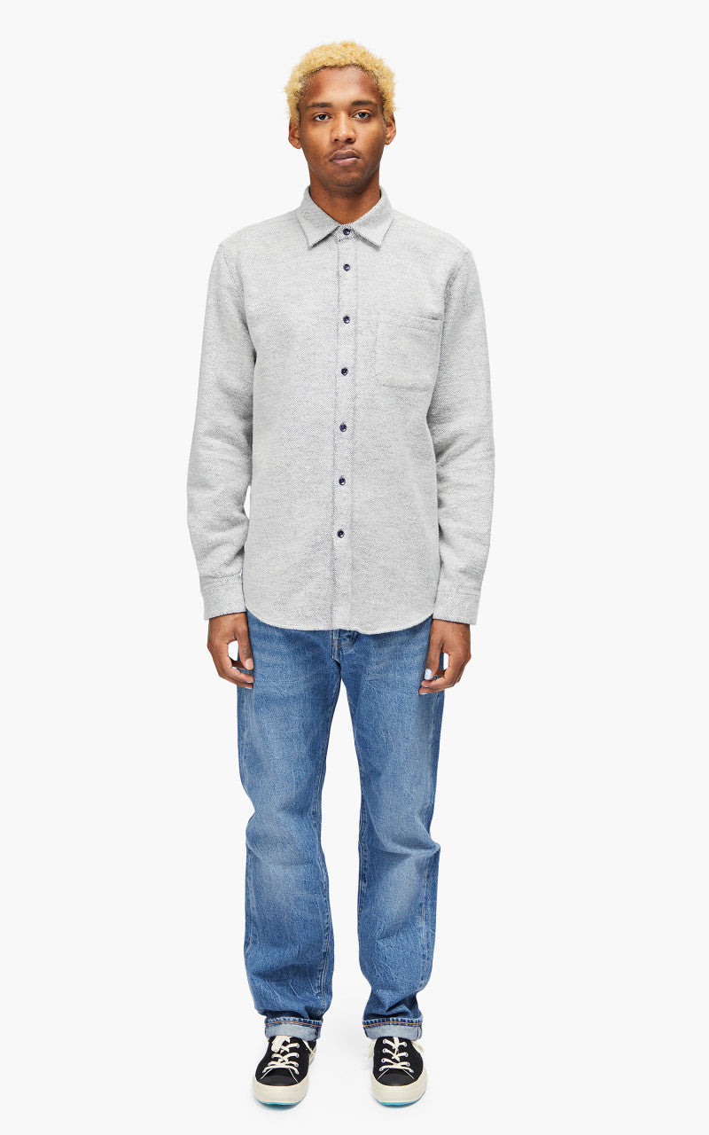 Portuguese Flannel Off Rail Shirt White