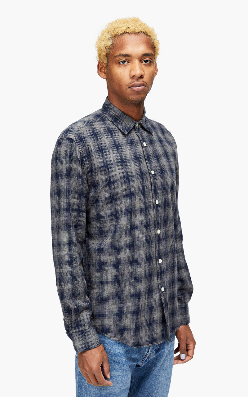 Portuguese Flannel Trinity Shirt Navy