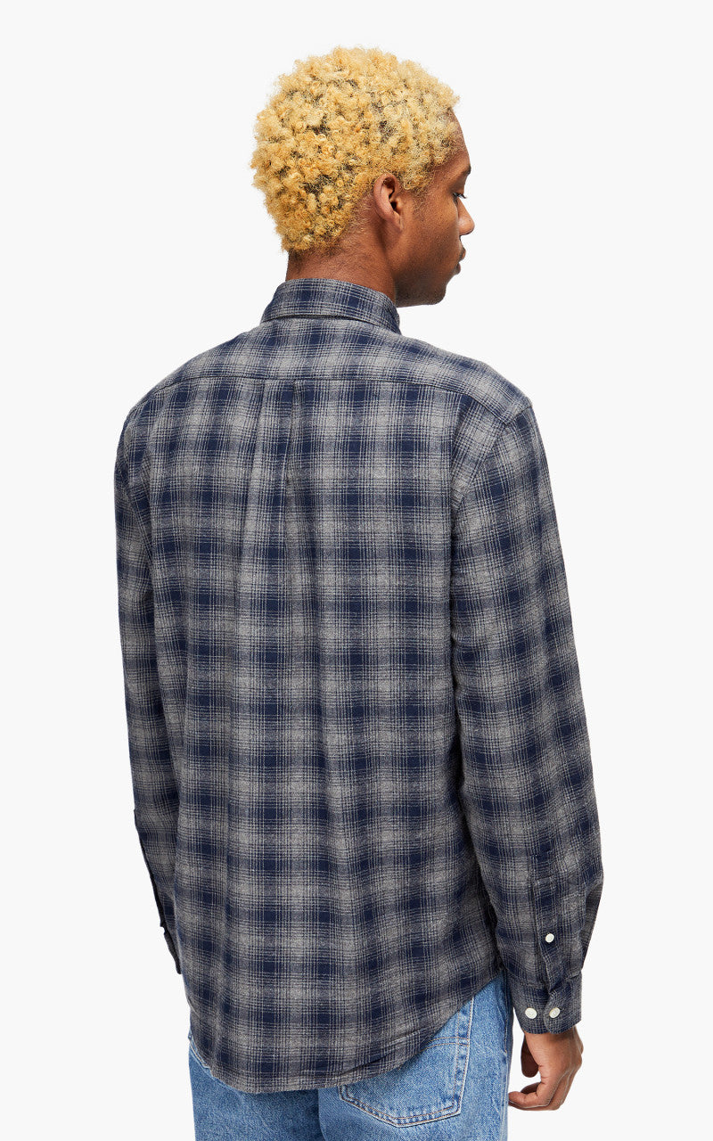 Portuguese Flannel Trinity Shirt Navy