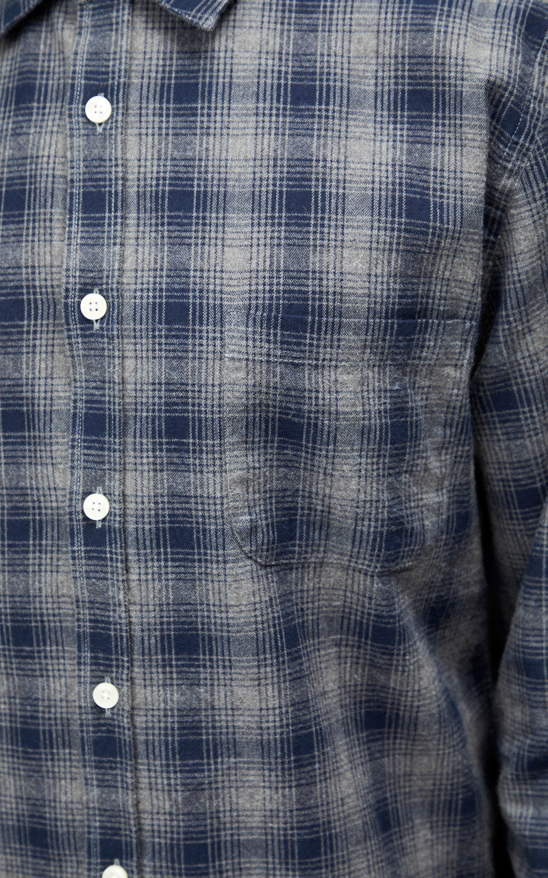 Portuguese Flannel Trinity Shirt Navy