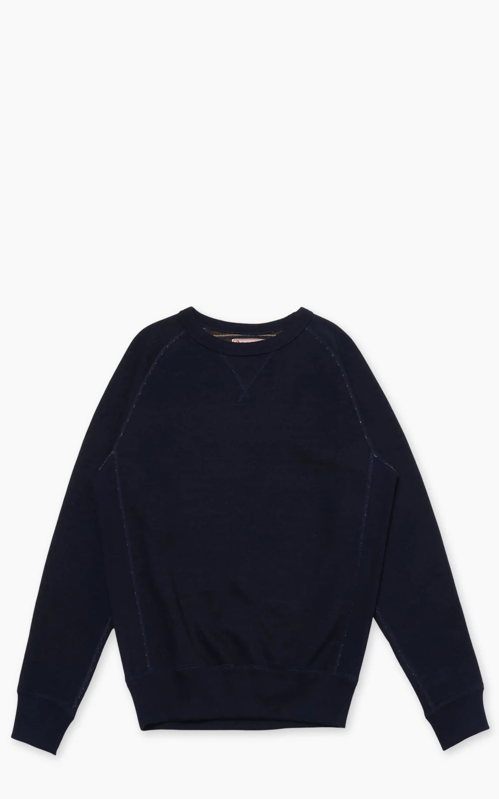 Wonder Looper Pullover Crewneck Real Indigo Blanket Striped French Terry Indigo