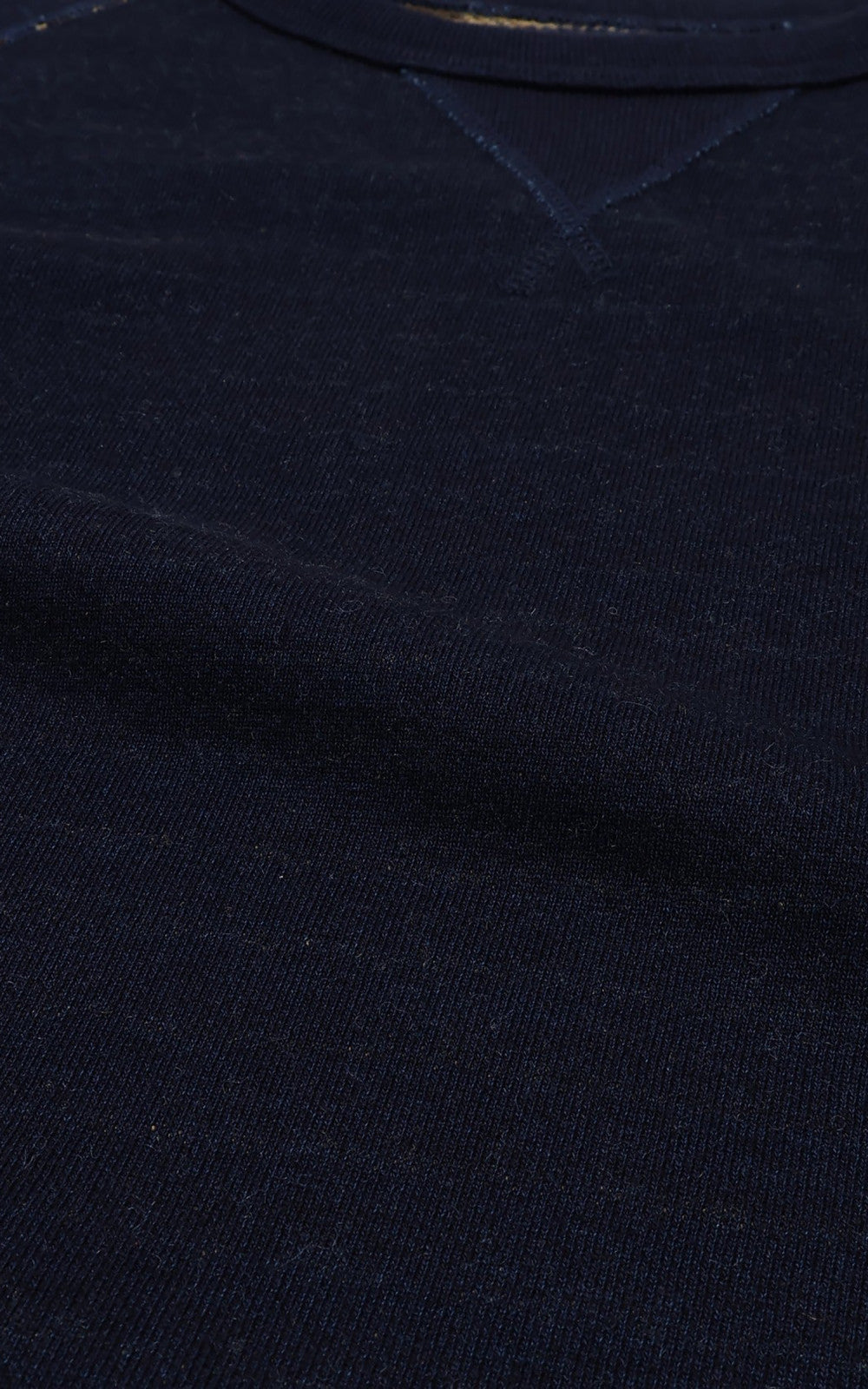 Wonder Looper Pullover Crewneck Real Indigo Blanket Striped French Terry Indigo