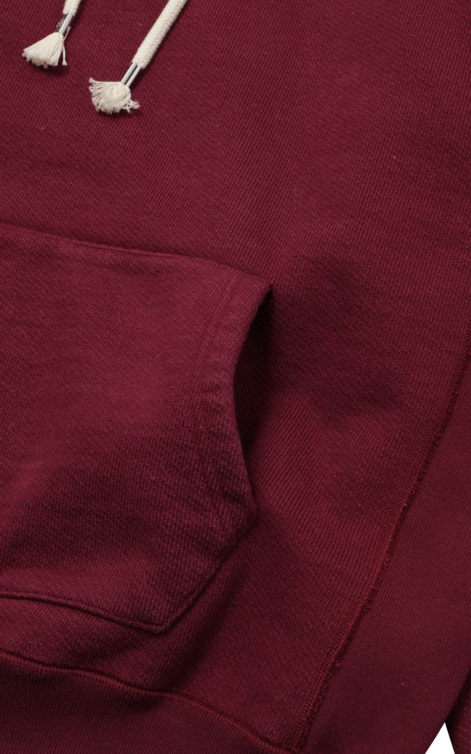 Wonder Looper Pullover Hoodie Double Heavyweight French Terry Burgundy