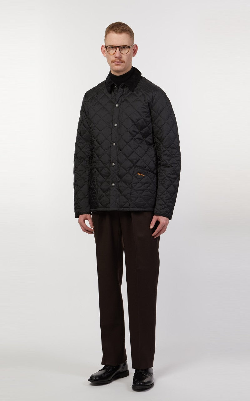Barbour Quilted Jacket Heritage Liddesdale Black