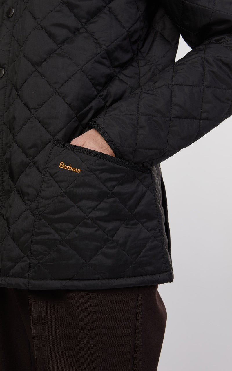 Barbour Quilted Jacket Heritage Liddesdale Black