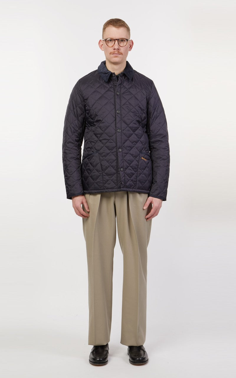 Barbour Quilted Jacket Heritage Liddesdale Navy