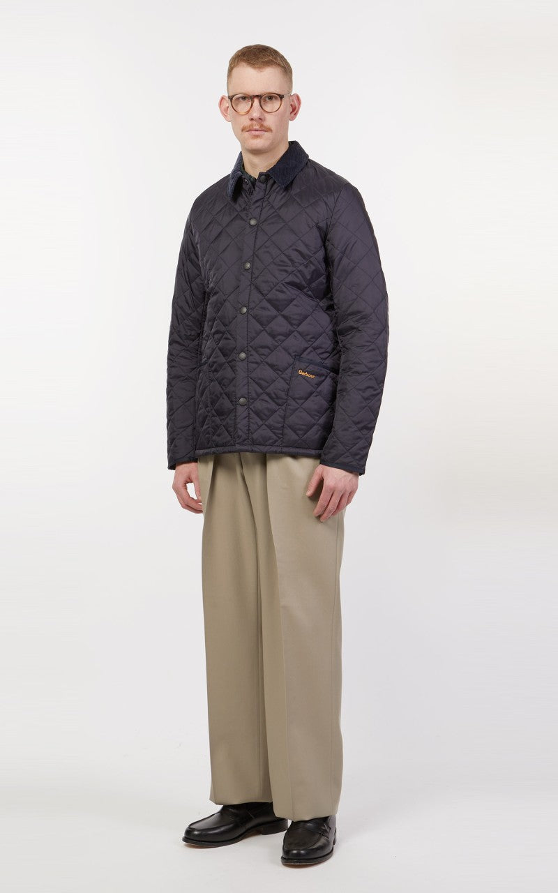 Barbour Quilted Jacket Heritage Liddesdale Navy