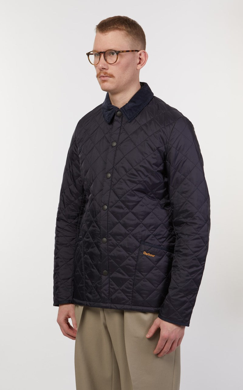 Barbour Quilted Jacket Heritage Liddesdale Navy