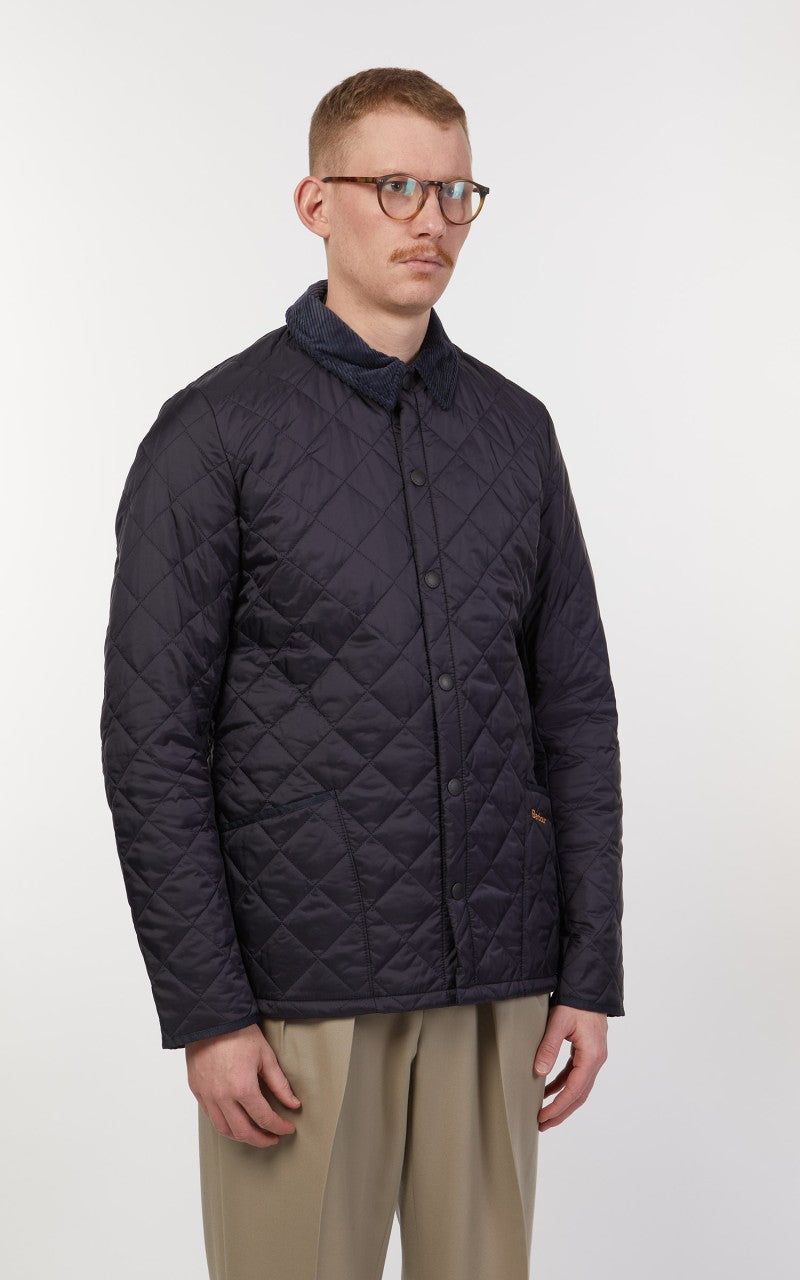 Barbour Quilted Jacket Heritage Liddesdale Navy
