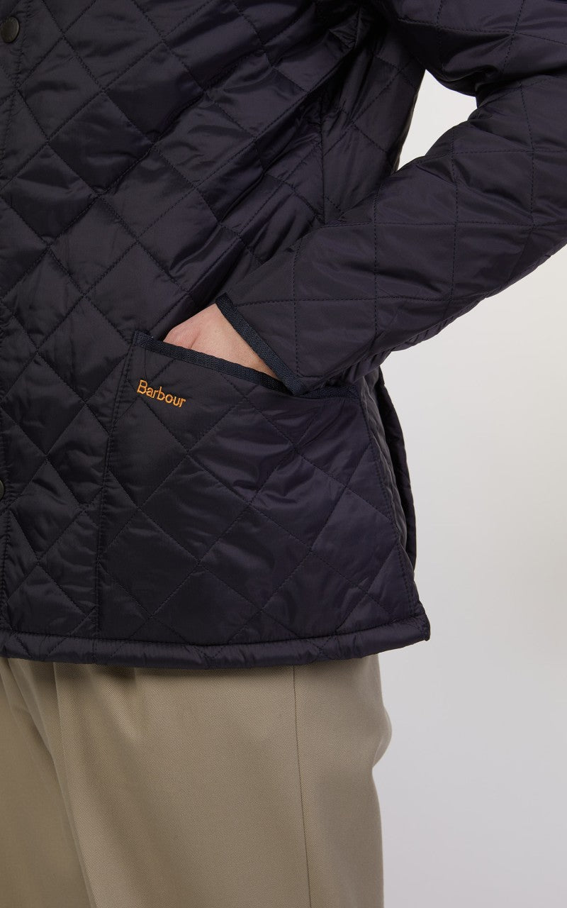 Barbour Quilted Jacket Heritage Liddesdale Navy