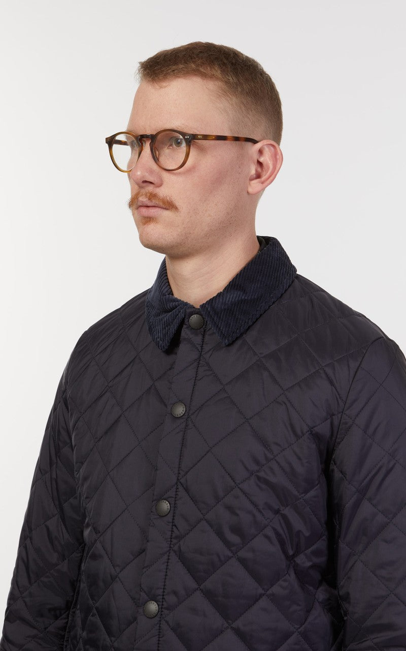 Barbour Quilted Jacket Heritage Liddesdale Navy