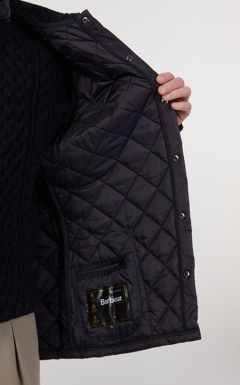 Barbour Quilted Jacket Heritage Liddesdale Navy