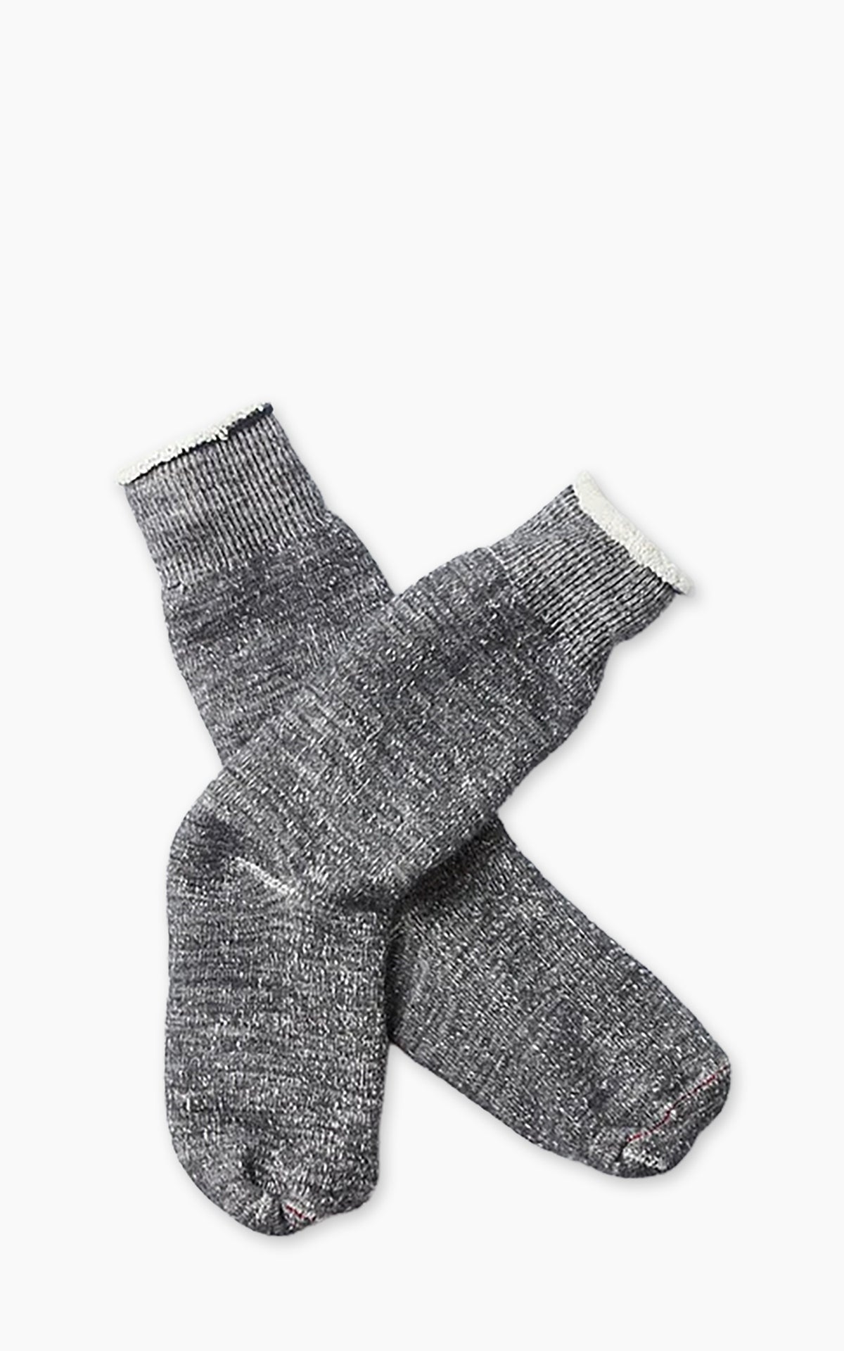 Rototo R1001 Double-Face Crew Socks Charcoal