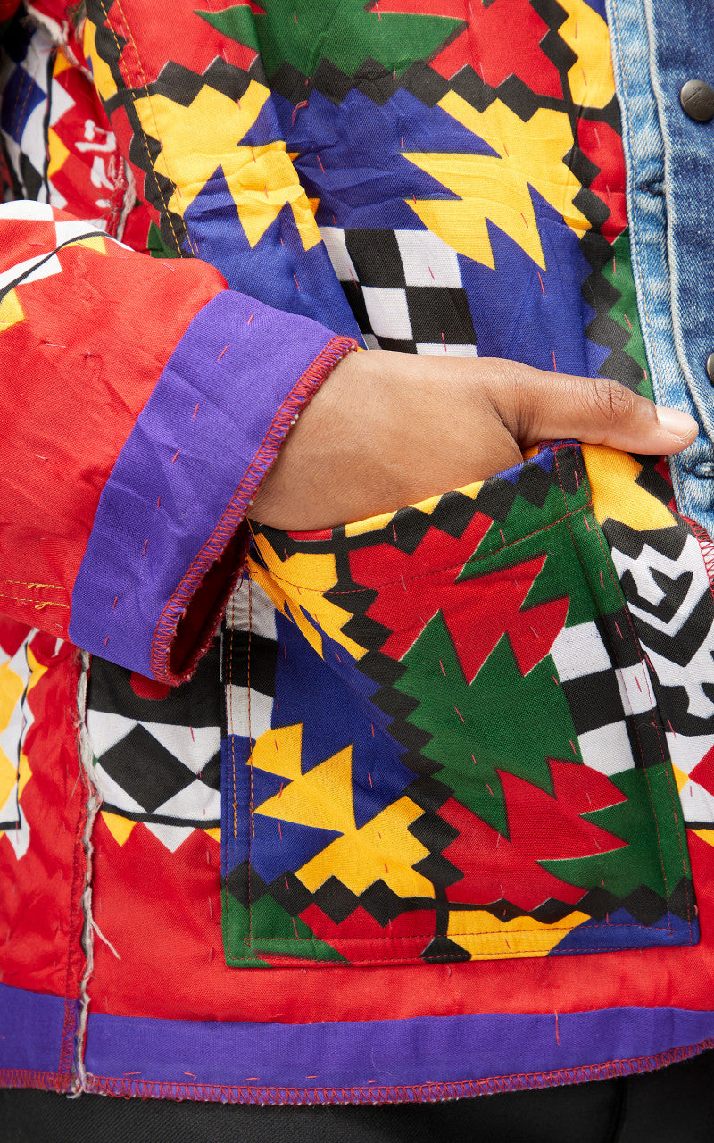 Needles Rebuild by Needles Jean Jacket Rug Covered Reversible Small