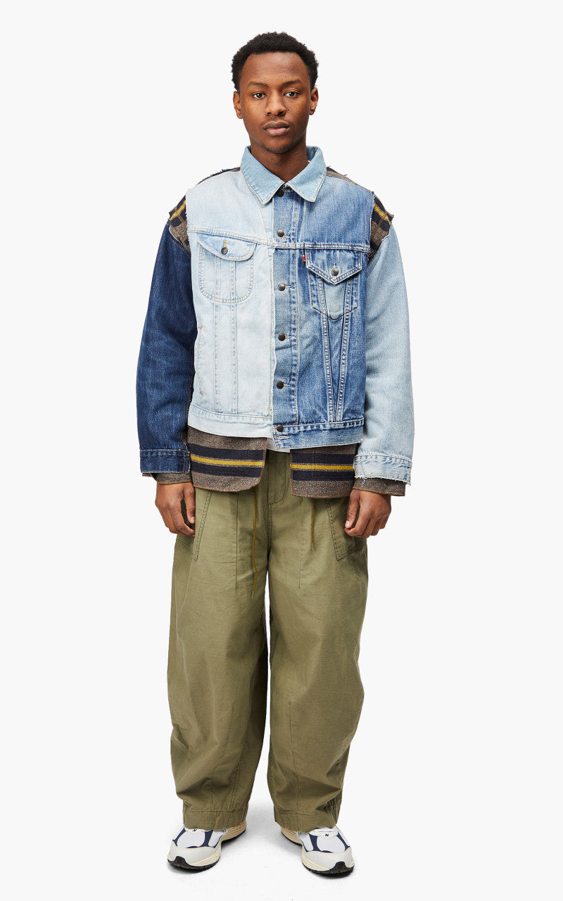 Needles Rebuild by Needles Jean Jacket Blanket Covered Reversible