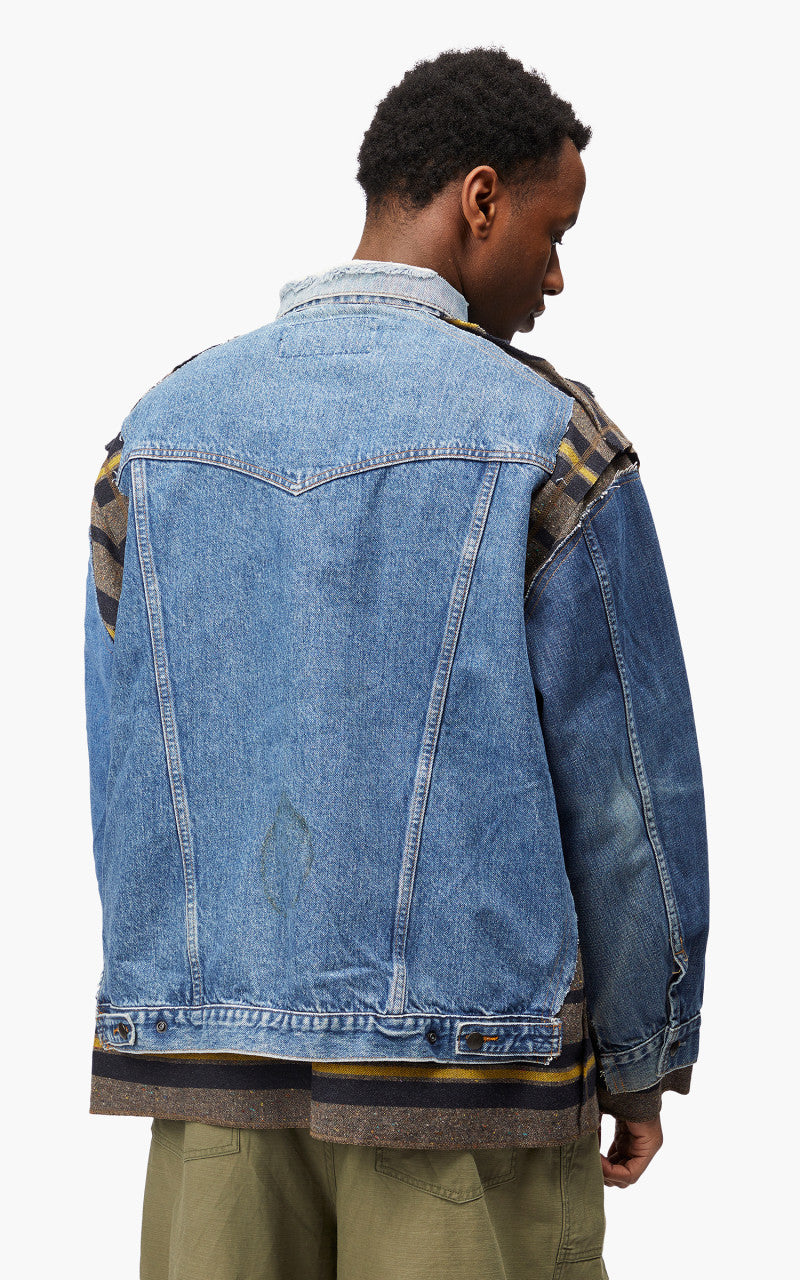 Needles Rebuild by Needles Jean Jacket Blanket Covered Reversible X-Large
