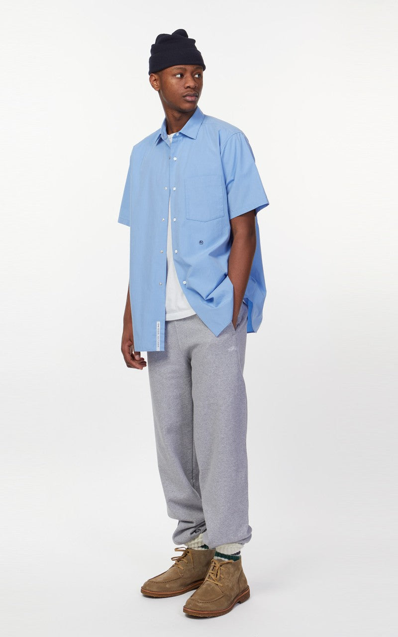 Nanamica Regular Collar Wind S/S Shirt Sax