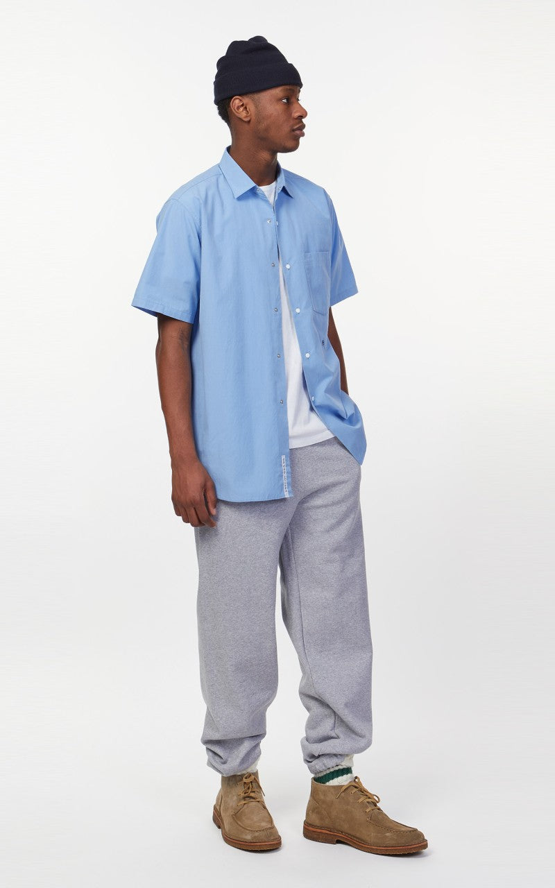 Nanamica Regular Collar Wind S/S Shirt Sax