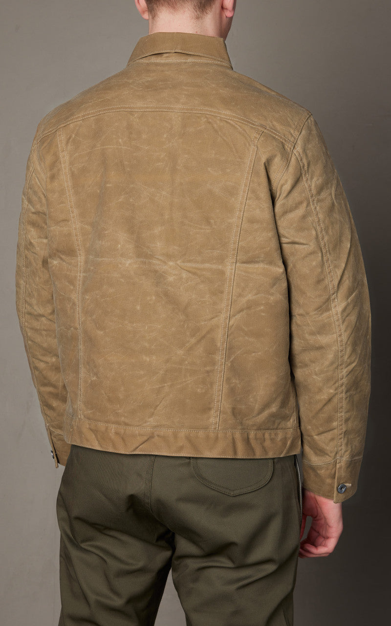 Rogue Territory Supply Jacket Blanket Lined Waxed Canvas Ridgeline Tan