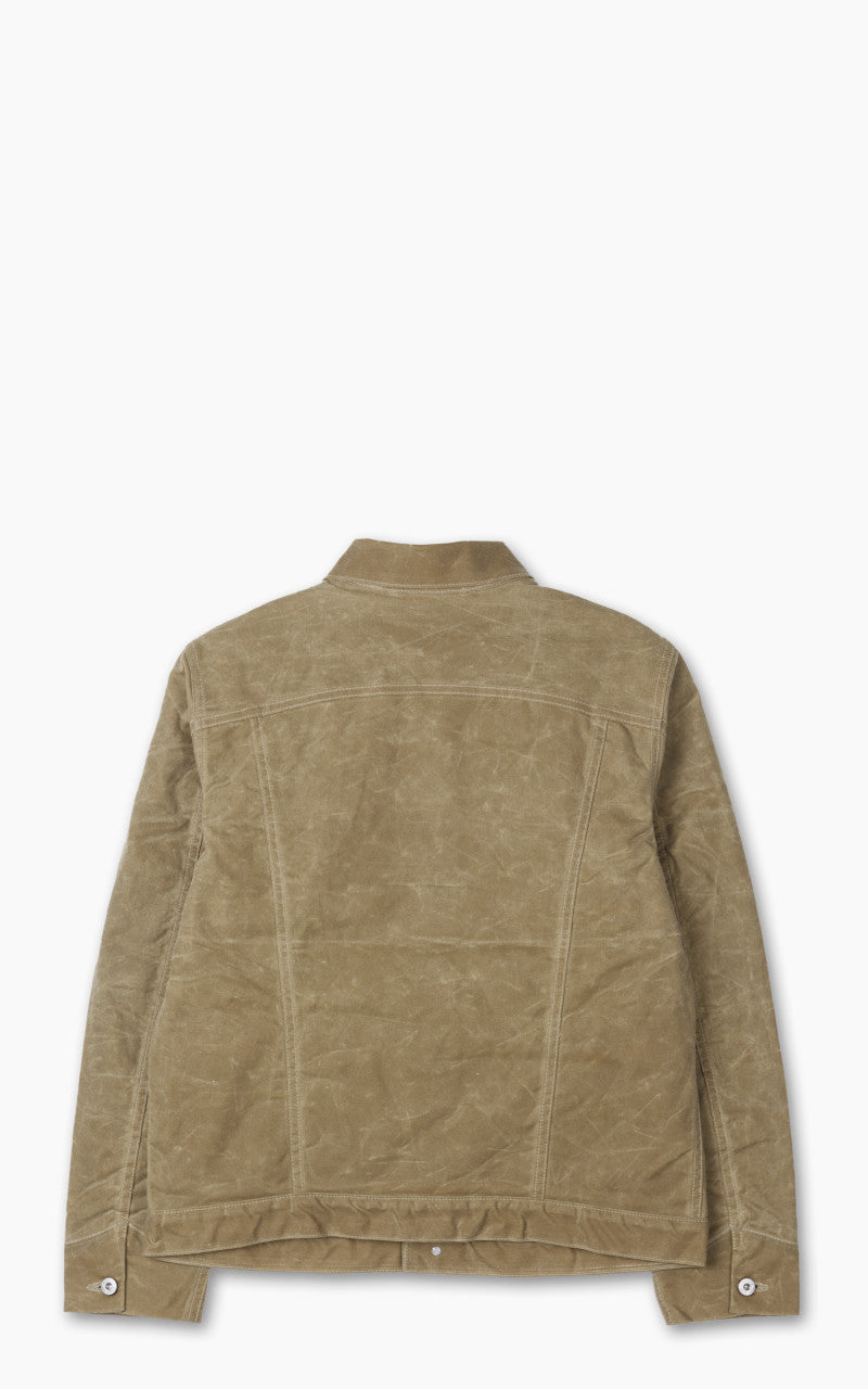 Rogue Territory Supply Jacket Blanket Lined Waxed Canvas Ridgeline Tan
