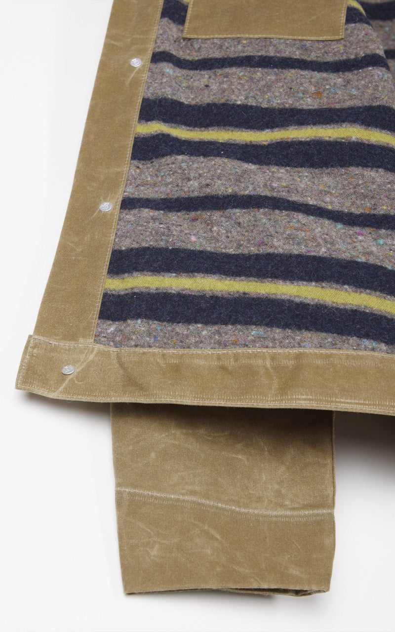 Rogue Territory Supply Jacket Blanket Lined Waxed Canvas Ridgeline Tan