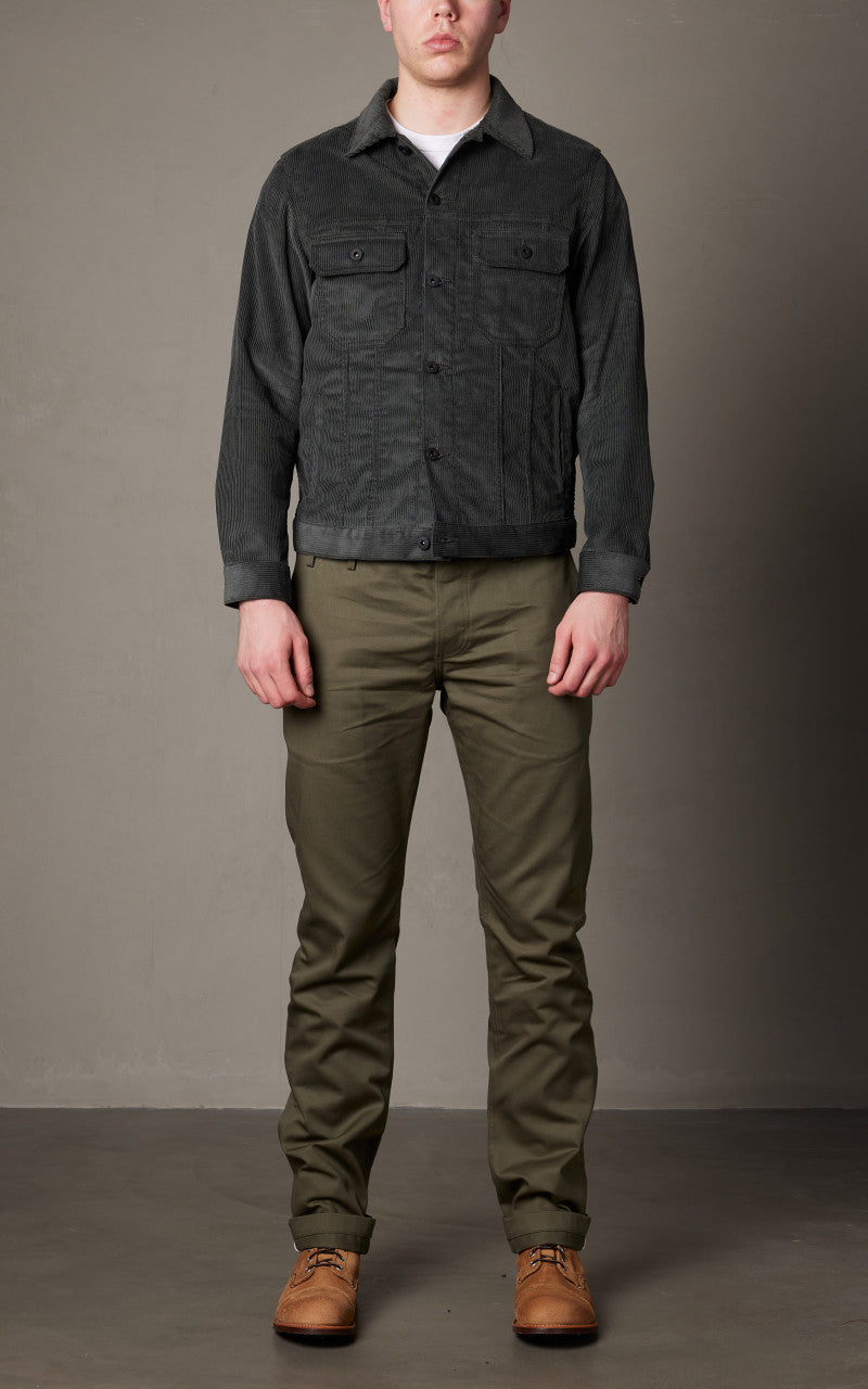 Rogue Territory Cruiser Jacket Corduroy Grey 9oz